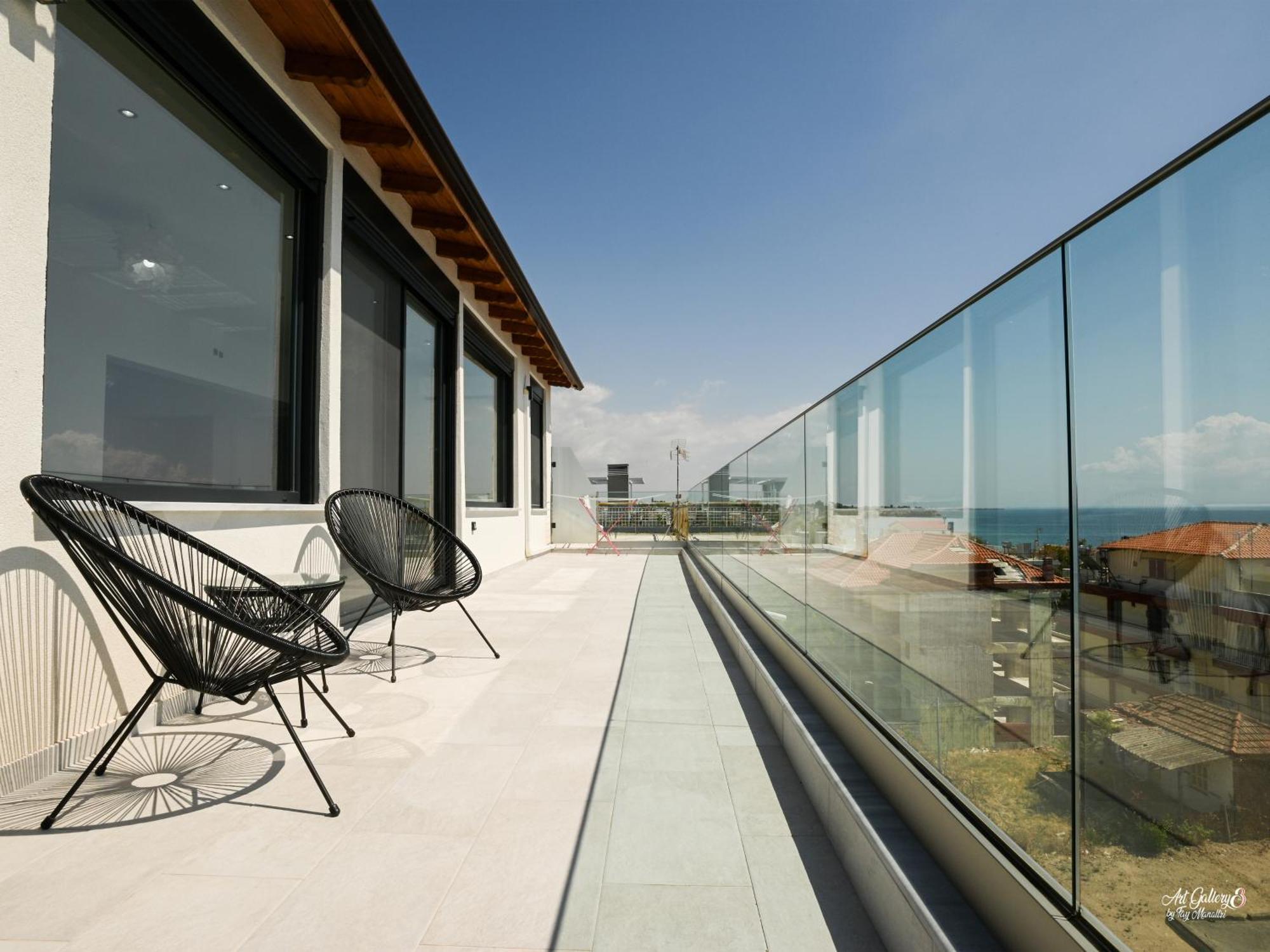 Apartament Panorama Penthouse Nea Kallikrateia Zewnętrze zdjęcie