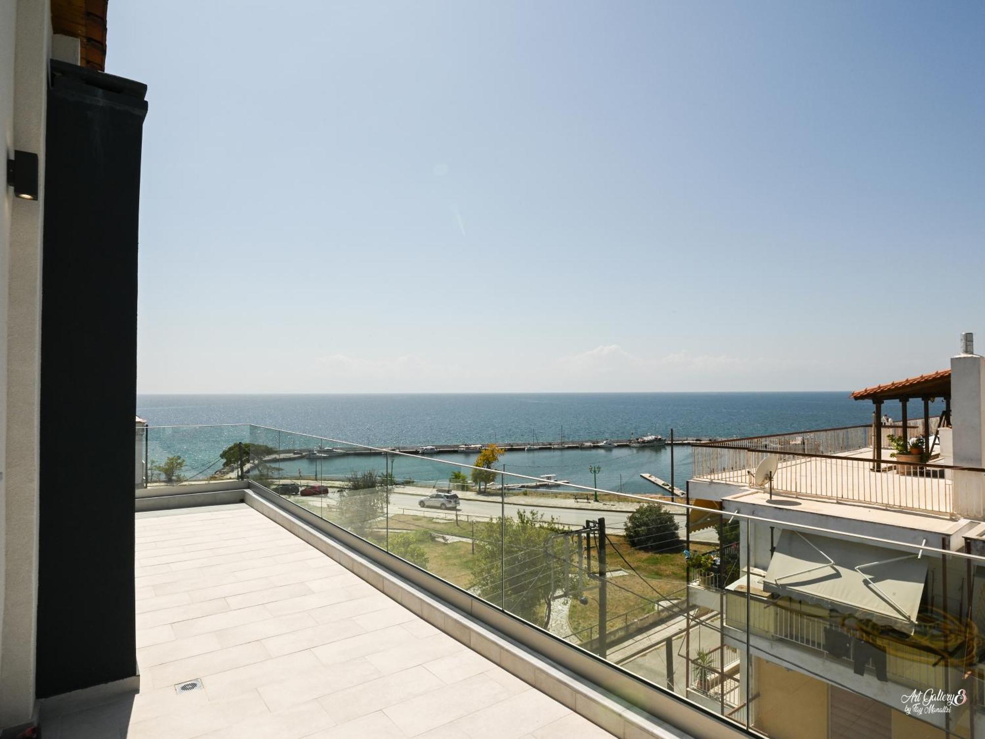 Apartament Panorama Penthouse Nea Kallikrateia Zewnętrze zdjęcie